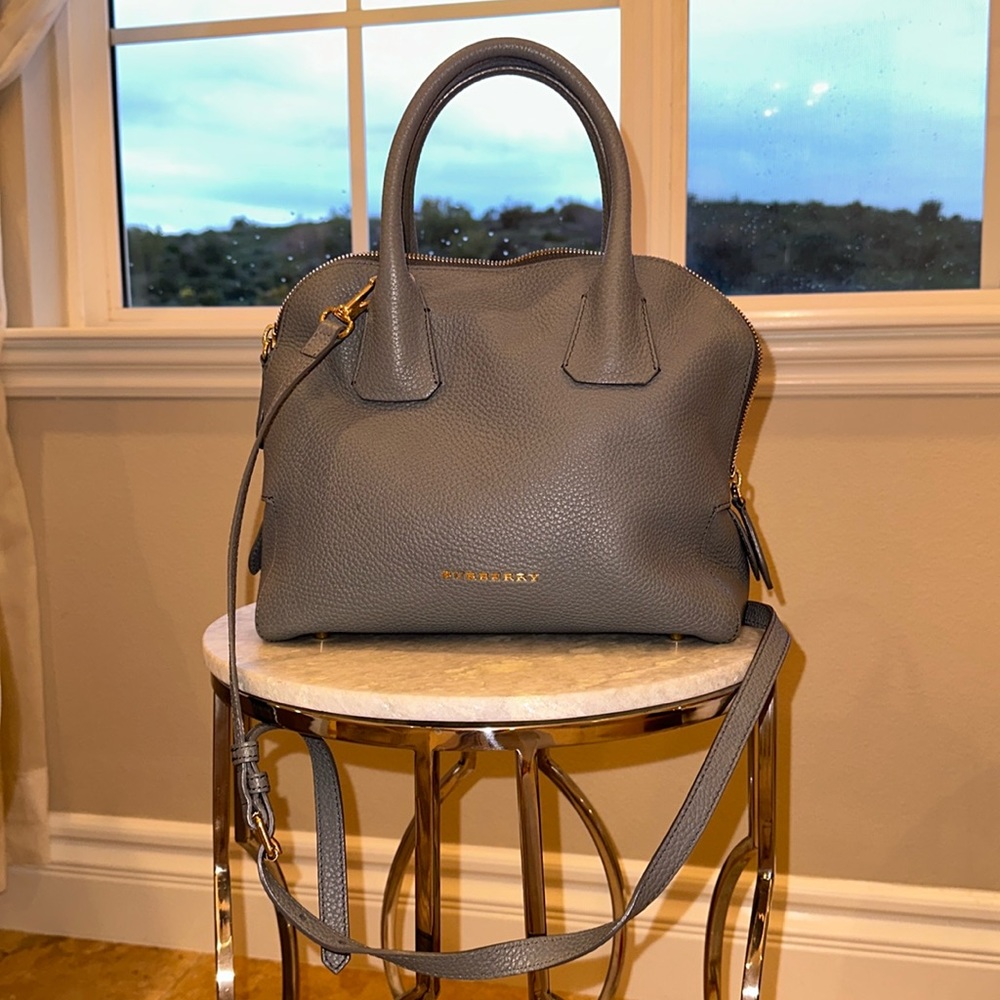 Authentic Burberry handbag crossbody satchel, dust bag included
